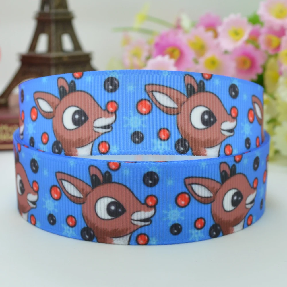 DUWES 7/8 &quot22 мм 2 5 10 20 50 ярдов динозавр Жираф с животным принтом grosgrain лента бант для
