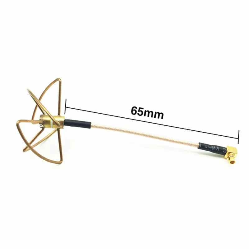 HGLRC 5 8G 2.0dBi-2.5dBi RHCP всенаправленная MMCX к Pigtail 6 см 4 листа клевера FPV антенна для RC
