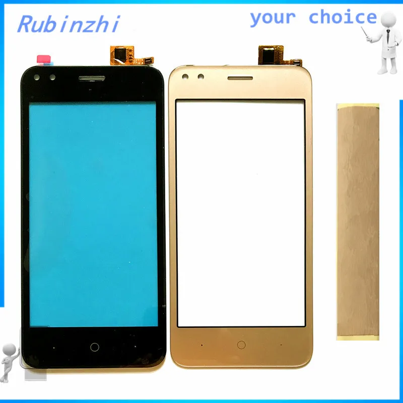 RUBINZHI с лентой мобильный телефон сенсорный датчик для Micromax Bharat 3 Q437 сенсорный экран дигитайзер Передняя стеклянная сенсорная панель