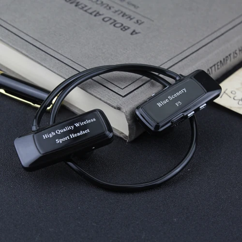 Daono F5 Bluetooth MP3 плеер Спортивный Mp3 музыкальный плеер Беспроводные наушники микрофон Поддержка SD TF карта с FM - Цвет: Черный