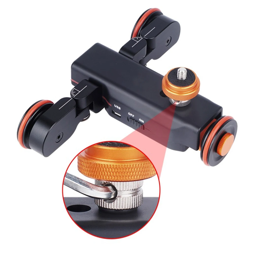 3 Wheel Skater Scooter Photography USB Charging Mini Electric Tools For Camera Motorized Truck Remote Control Slide Rail Car | Электроника