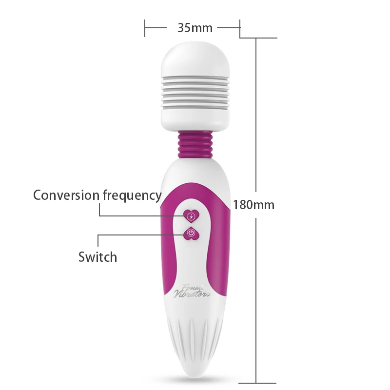 Magic Wand Erotic Toys Male Masturbation G-Spot Dildo Vibrator Sex For Women And Men Clitoris Stimulator Nipple Vibrators | Красота и