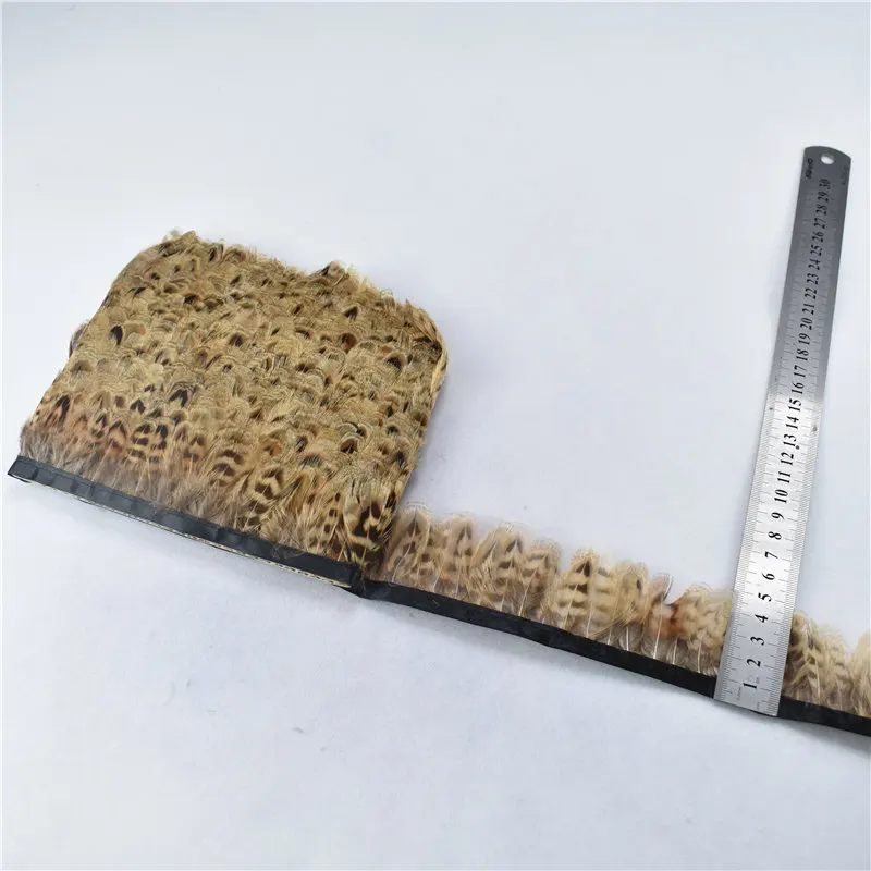 Перья из натурального фазана для рукоделия 1 ярд |