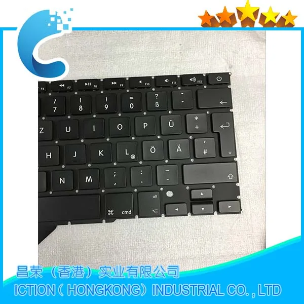 Новая немецкая клавиатура GR DE 100% для MacBook Pro Retina 15 4 &quotA1398 2012 2013 2014 2015 года|keyboard for