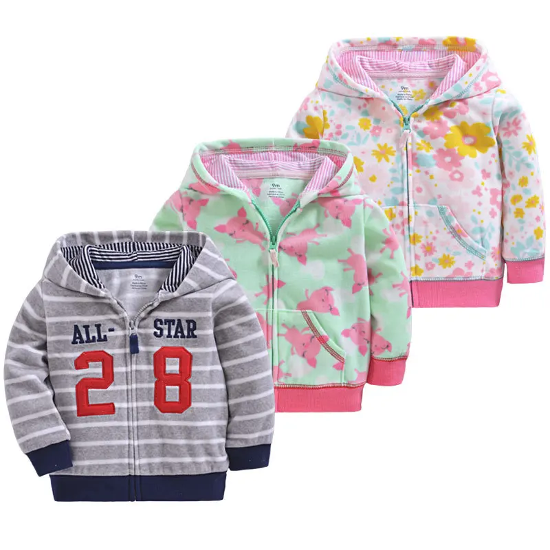Baby clothes girls Jacket spring toddler baby coat fleece zipper jacket hoodie girl outfits boys outwear | Детская одежда и обувь