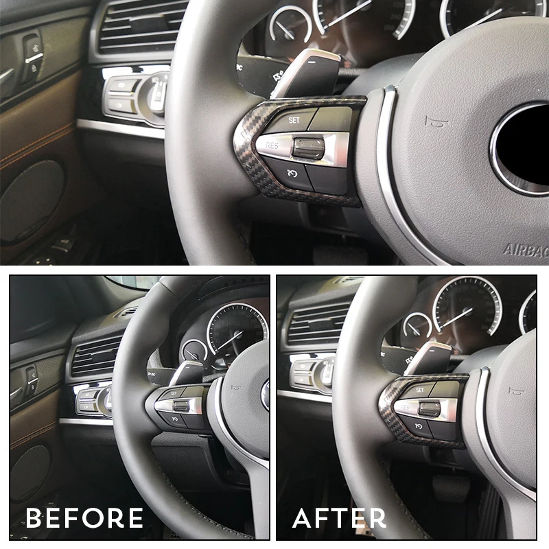 Для BMW F20 F22 F21 F30 F32 F33 F36 F06 F12 F13 X5 F15 X6 F16 M Sport углеродное волокно ABS хромированная