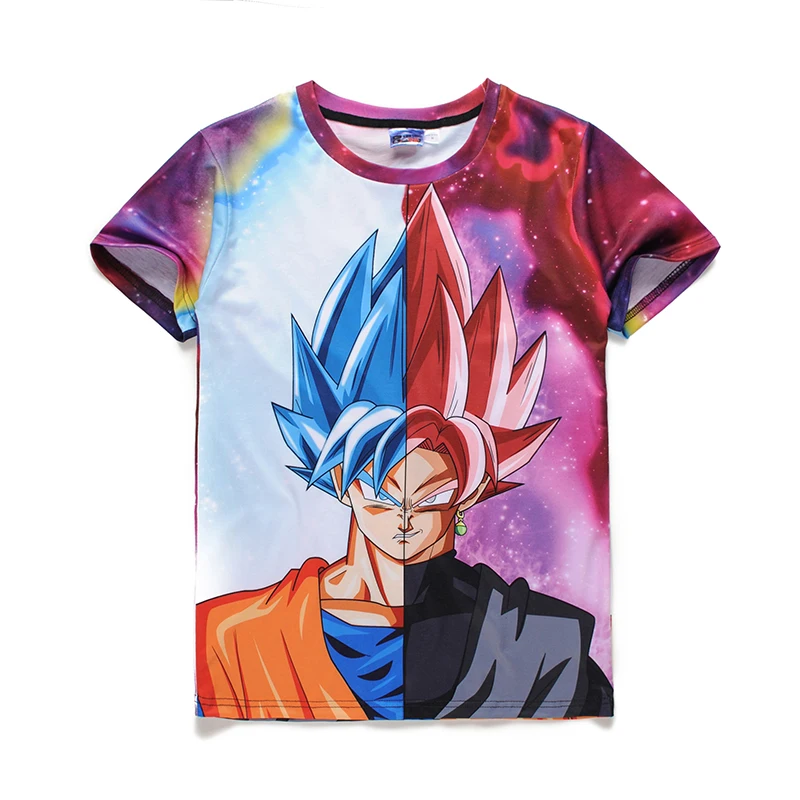 Галактическая футболка для мужчин и женщин новинка аниме Dragon Ball Super Saiya 3D Vegeta с