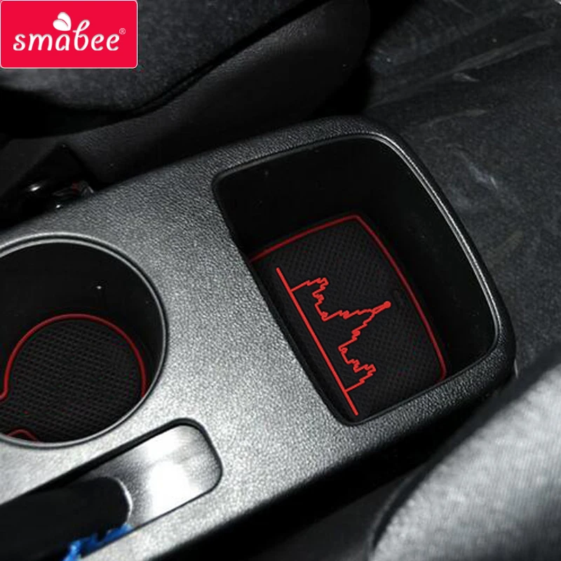 for Hyundai Solaris 2011 - 2017 Non-Slip Rubber Mats Cup Cushion Door Groove Mat Accent Blue i25 Accessories 2013 2014 2015 2016 |