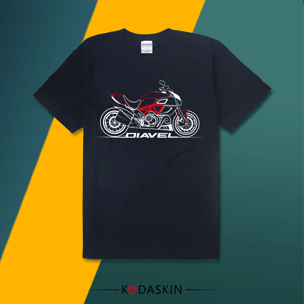 

KODASKIN Motorcycle Style 100% Cotton Casual Short Sleeve O-Neck T Shirt for DUCATI DIAVEL 1200 899 959 1199 1299 panigale