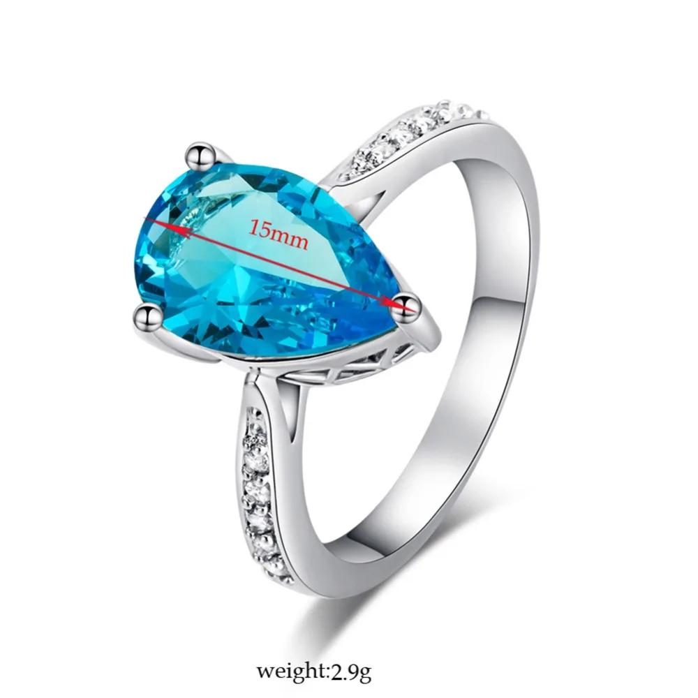 Новые модные женские туфли синий зеленый цвет капли воды циркон посеребренные