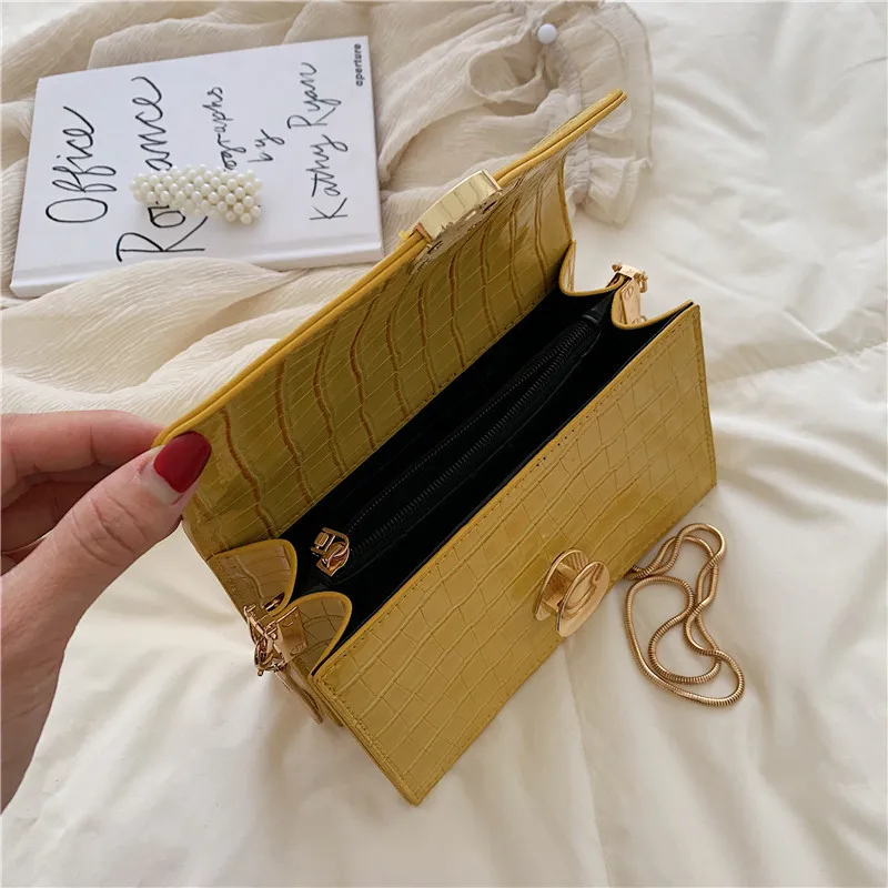Мини Мода Аллигатор сумки на плечо для женщин из искусственной кожи Tote женские