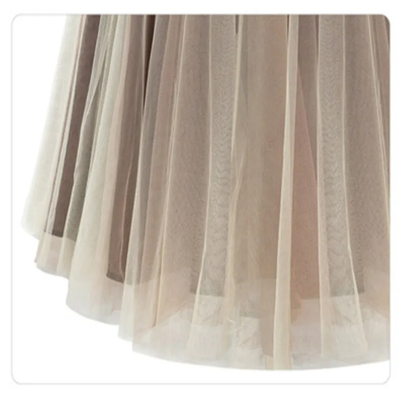 

spring new style European and American women's wear, Eugen yarn, fashion mesh ball gown knee-length skirt sweet lady flow