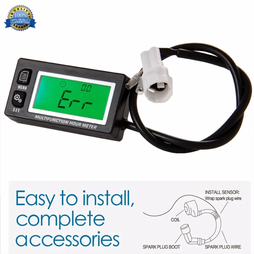 Индуктивный измеритель температуры, термометр, продукт Runleader RL-HM028A Tach/hours METER для мотоцикла, снегохода, квадроцикла