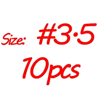 10pcs size 3o5 Белый световой креветки Блесен темно-Glow Squid джиг Размеры 2 2.5 3 3.5 - Цвет: 10pcs size 3o5
