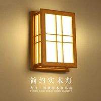 simple and tatami hotel room wall lamp wall lamp wall lamp wood art bedside lamp
