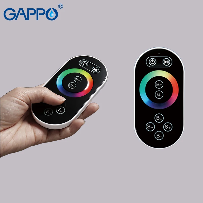 Смеситель для душа GAPPO умный светодиодный кран Водопад настенный ванной