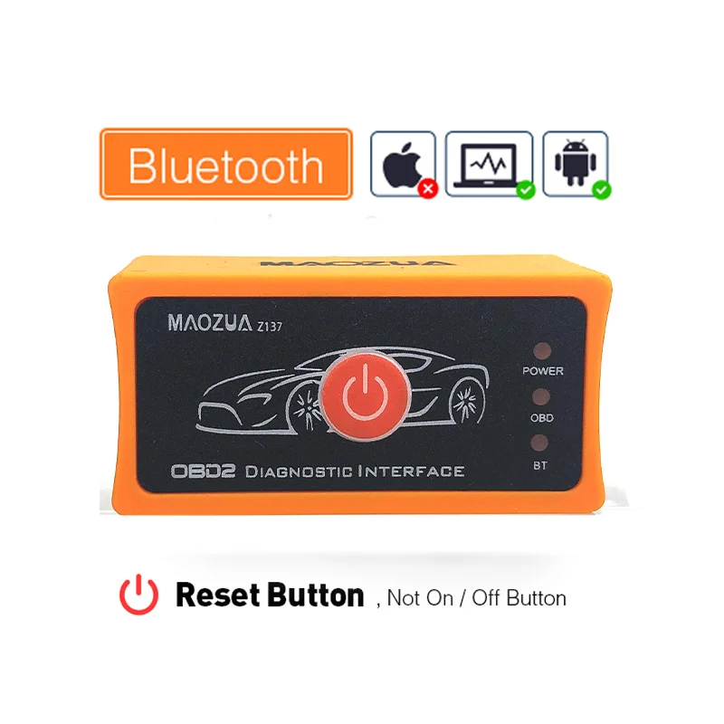 Автомобильный диагностический сканер Elm327 V1.5 Z137 считыватель кодов Bluetooth