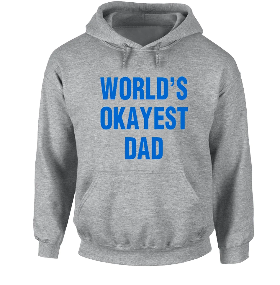 Модная толстовка унисекс с изображением папы OKAYEST в мире мужская зимняя куртка