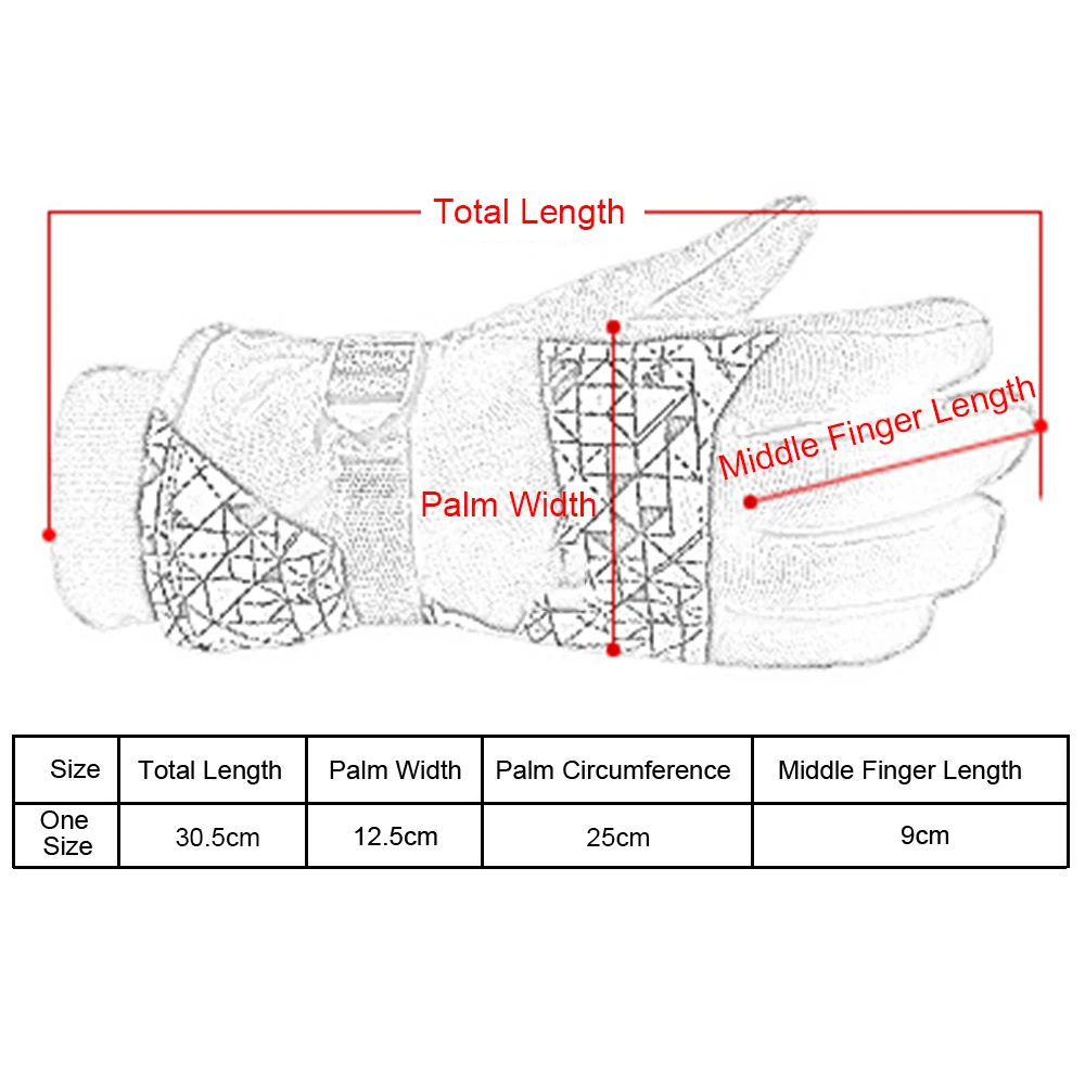 

Waterproof Men Women Ski Gloves Wind-proof Thermal Touch Screen Outdoor Sport Cycling Snowboard Motorcycle Gloves Drop Shipping