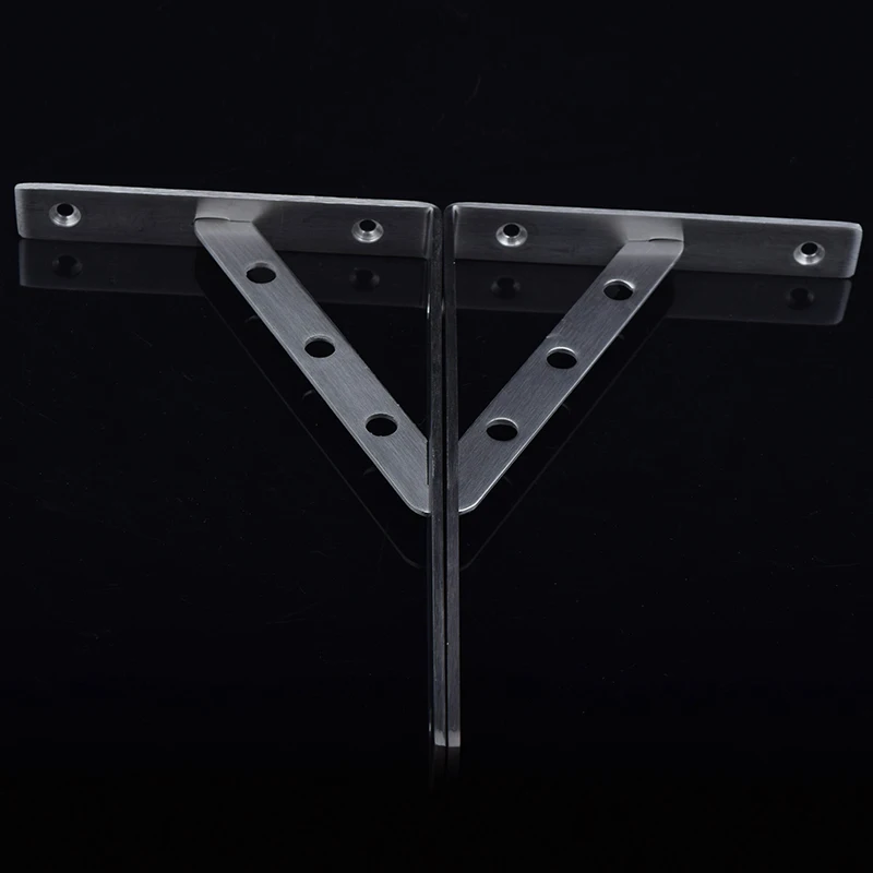 10PCS Heavy Duty Stainless Steel Wall Brackets Support Frame 20cm length Triangle Shelf Bracket Free Shipping by DHL | Обустройство