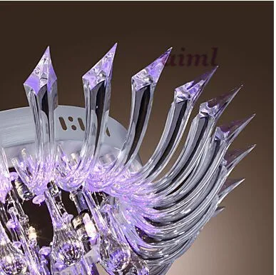 Светодиодный ная лампа k9 Crystal Flush Mount с пультом дистанционного управления G4 Bulb 85-240v