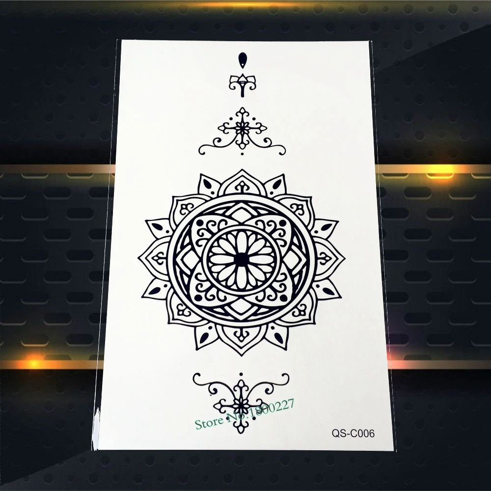 Водонепроницаемый руку назад Переводные картинки Временные Стикеры татуировки