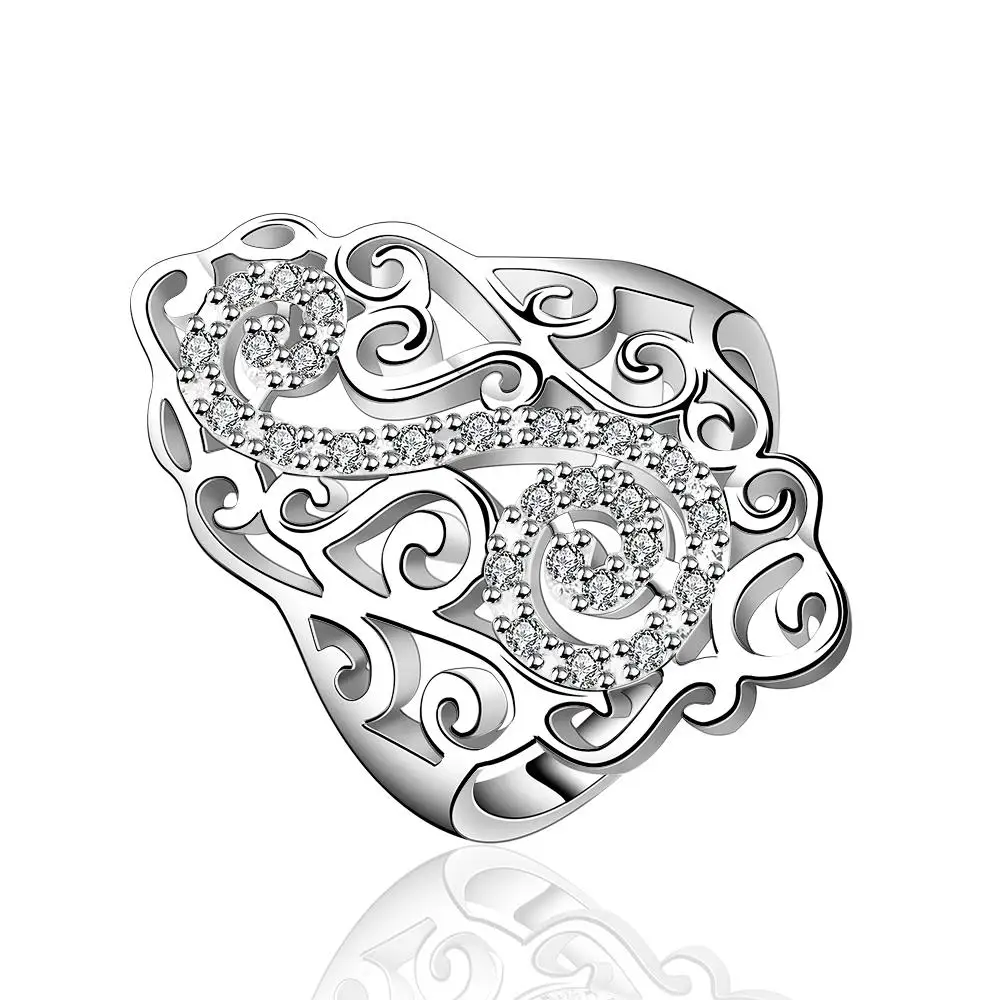 [YMW] R579-8 Silver-color new design finger ring for lady Men and women marry jewelry | Украшения и аксессуары
