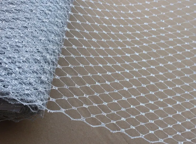 10 ярдов/партия Вуалетка для шляпы 9 дюймов (22 см)|silver metallic|fabric silverfabric for |