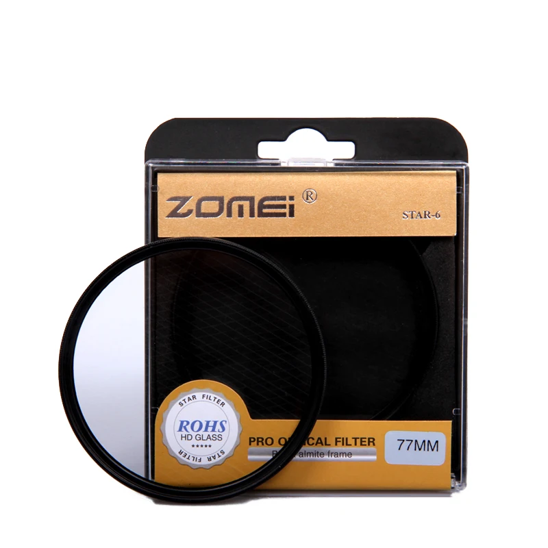 ZOMEI Star фильтр + 4 точки 6 точек 8 для объектива камеры Canon Nikon DSLR 52/55/58/62/67/72/77/82 мм|star