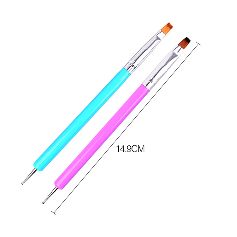 

2-Ways Nail Art Pen Painting Dotting Acrylic UV Gel Polish Brush Liners Tool