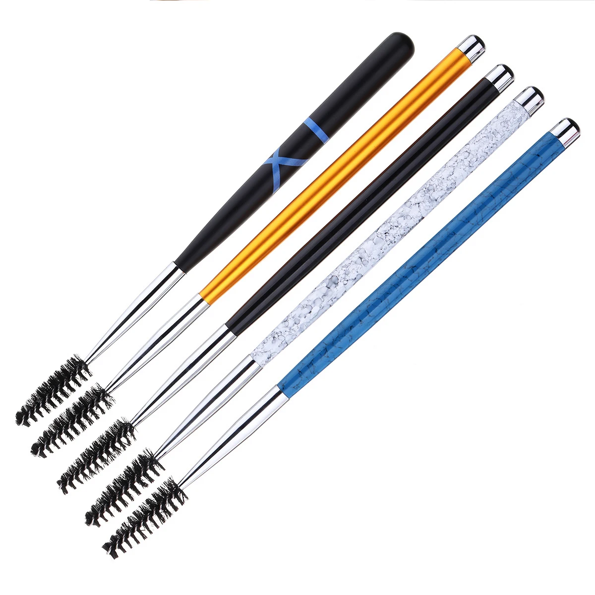 5 Styles Eyelash Eyebrow Makeup Brushes Reusable Spiral Mascara Wands Extension Applicator Spoolers Eyes Cosmetic Tools | Красота и