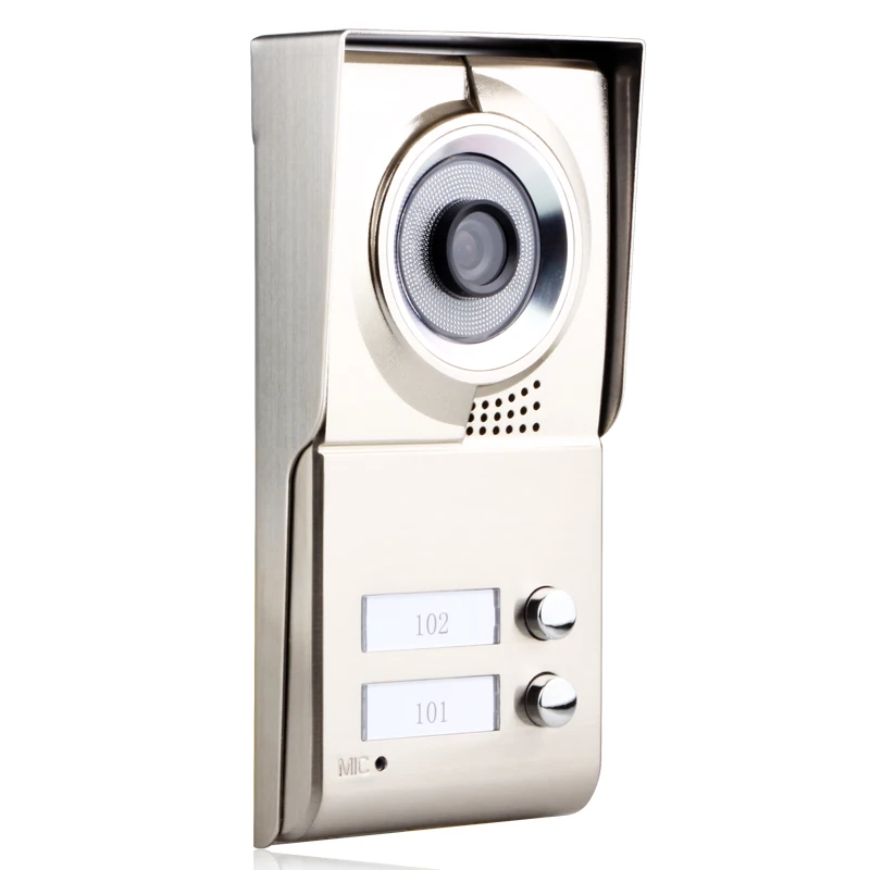 MOUNTAINONE Wired Video Intercom Systems 2 apartments 10 inch Wifi Video Door Phone System IR-CUT HD 720P Doorbell Camera