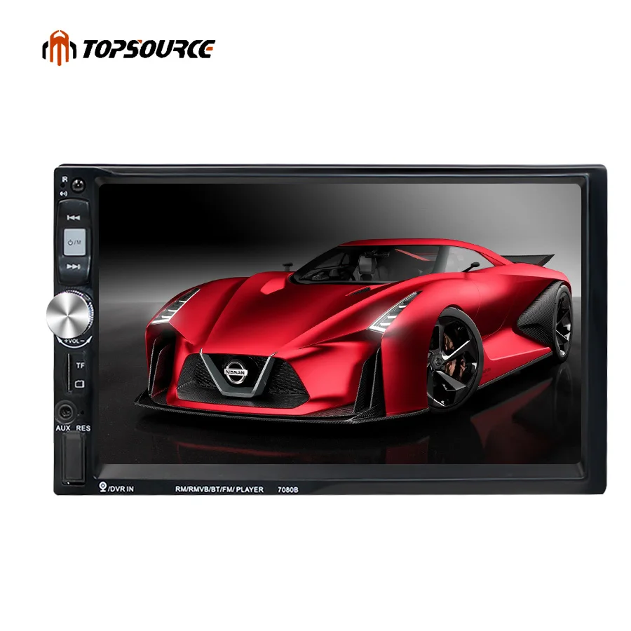 MP5-плеер TOPSOURCE 7080B для автомобиля с 7-дюймовым сенсорным экраном камерой заднего