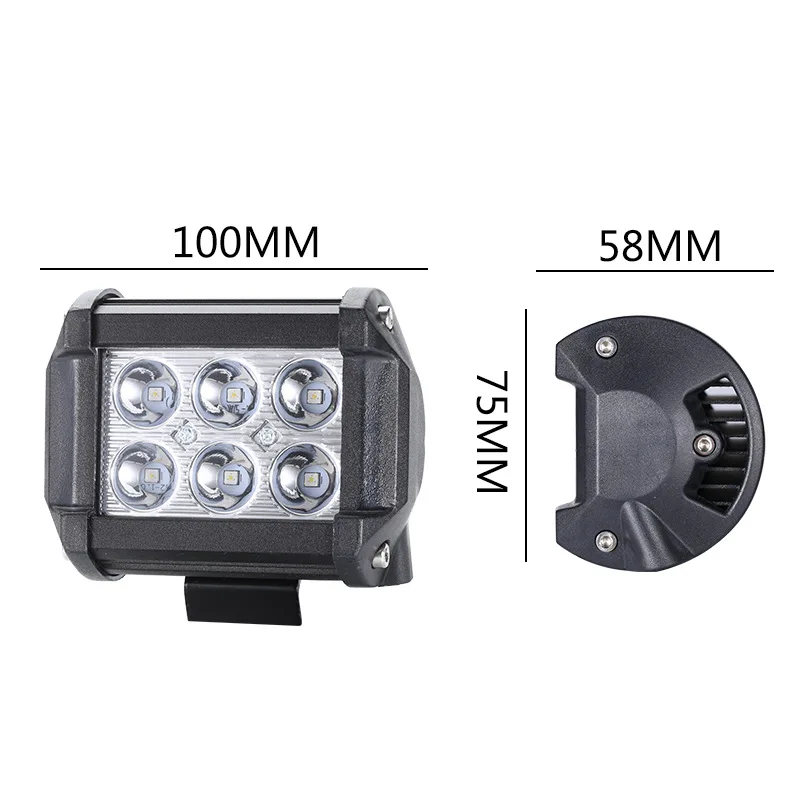 Светодиодный трактор 24v мотоцикл 4WD 2 шт лодка для света 4 дюйма 12v бар 4x4 6000K