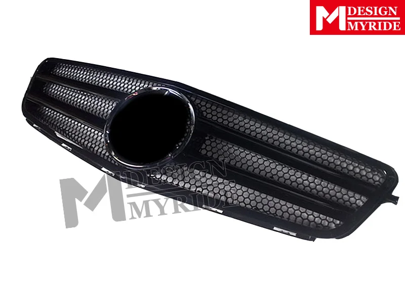 Прямая замена для Mercedes C Class W204 C204 Sports C63 Look решетка решетки ABS глянец Черный C180 C200
