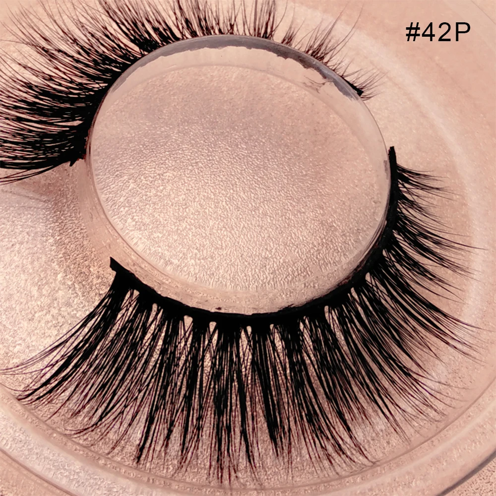1 pair Natural Black Soft False Eyelashes 3D Mink Eyelash Eyelash Natural Eyelash Makeup Accessories Eyelash Extension