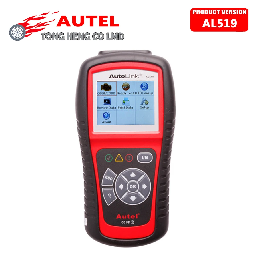 100% Оригинальный Autel AL519 Авто диагностический сканер AL 519 по каналам OBDII/может
