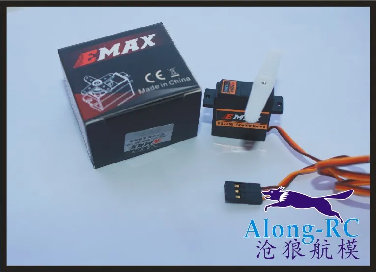 

FREE SHIPPING EMAX ES3302 analog metal gear brushless wing servo motor 4.8V/6.0V 2.4/2.8Kgf.cm for glider MODEL AIRPLANE