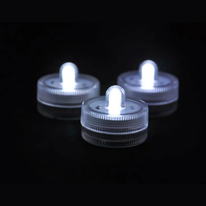 

Free shipping 12pcs/lot 100% Waterproof Led Candle Light Submersible Floralyte Tea Floral Lamps for wedding party decorations