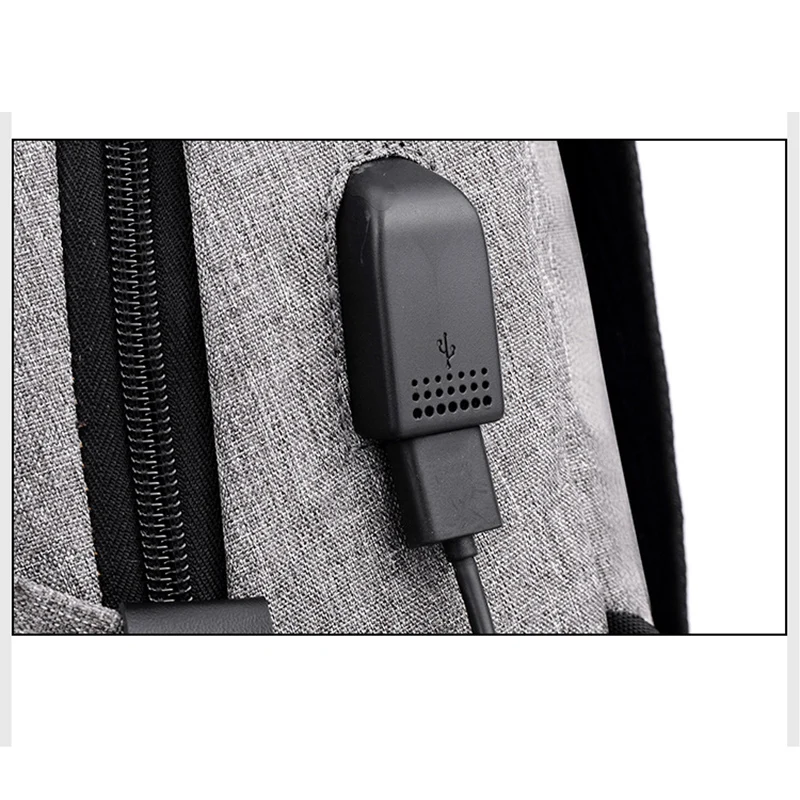 Рюкзак для ноутбука 17 дюймов с usb зарядкой водостойкий мужчин и женщин школьный