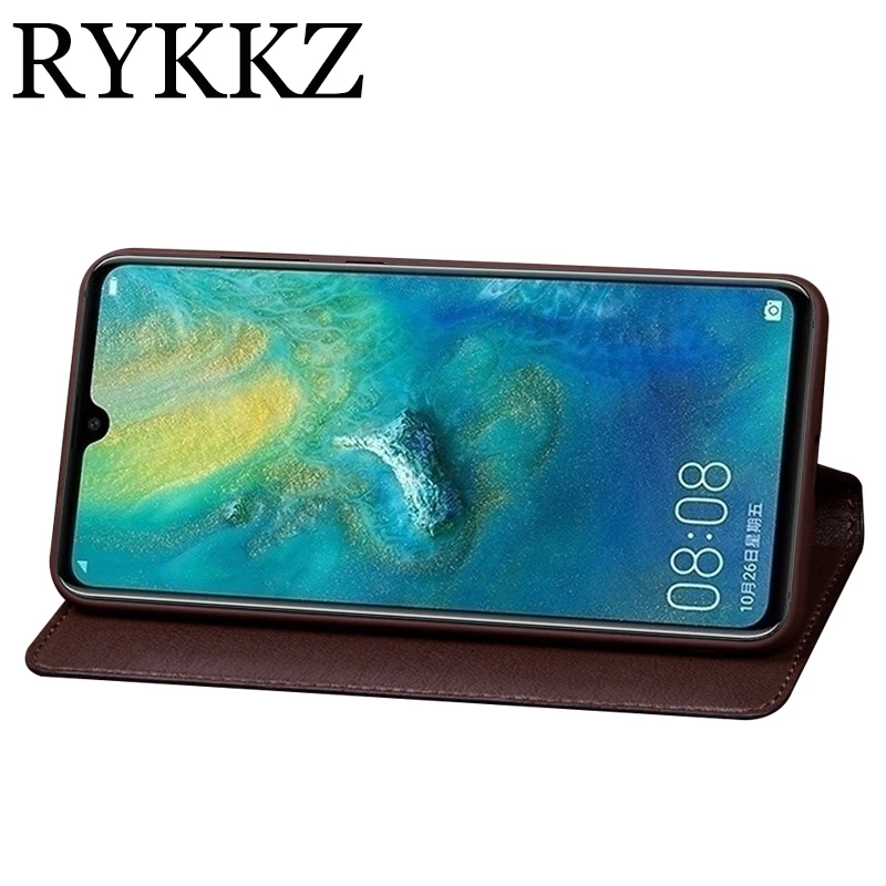 RYKKZ флип-кейс из натуральной кожи для huawei mate 20, Магнитный чехол для huawei mate 20X20 Pro, кожаный чехол для телефона