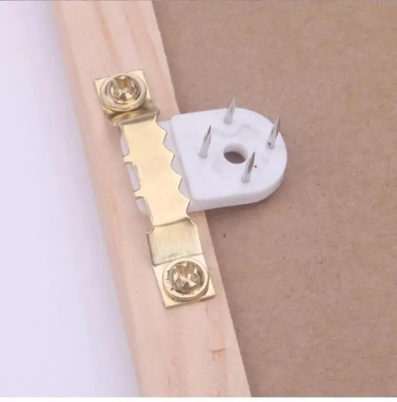 10 наборов медных вешалки для картин с винтами и крюком |