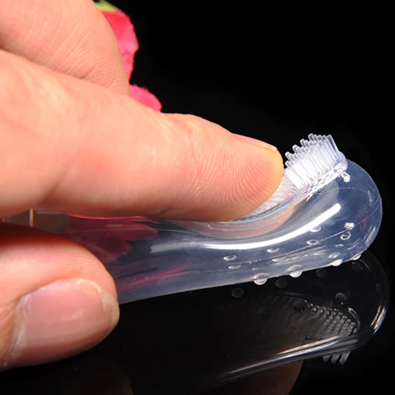 Зубная щетка для собак на палец мягкая силиконовая чистки зубов - купить по