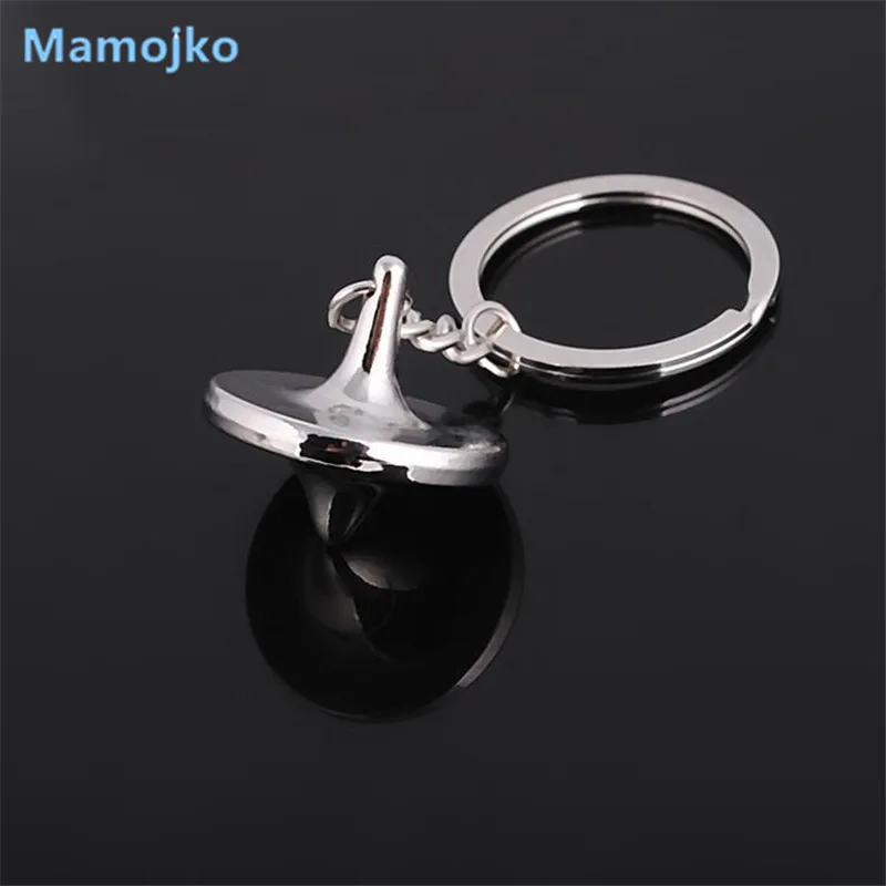 Mamojko Simple Alloy Gyro Keychain Fashion HandBag Pendant Key Holder Charm Cute Car Key Ring For Women Men Gifts