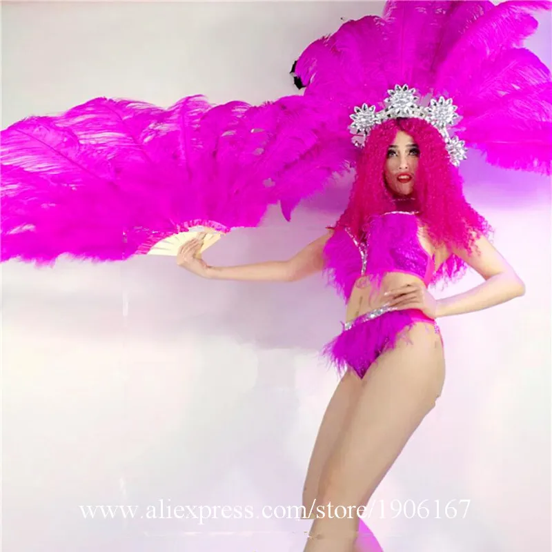 Сексуальное Дамское вечернее платье бикини DS модели бальных костюмов с перьями