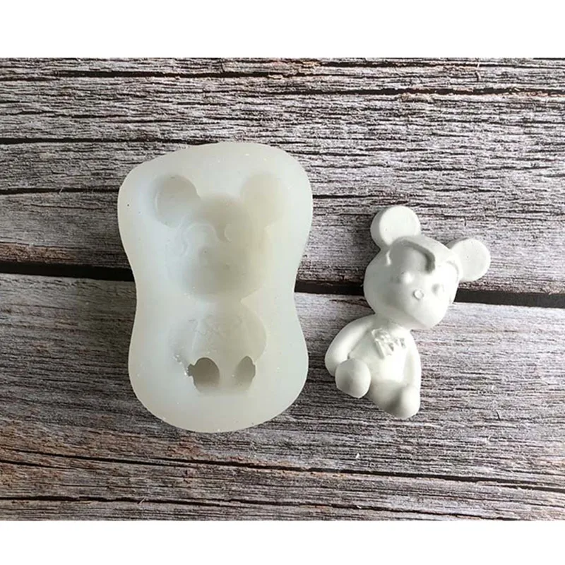 3D Медведь серии силиконовые формы DIY помадка торт форма шоколада форма для помадки Мыло Плесень