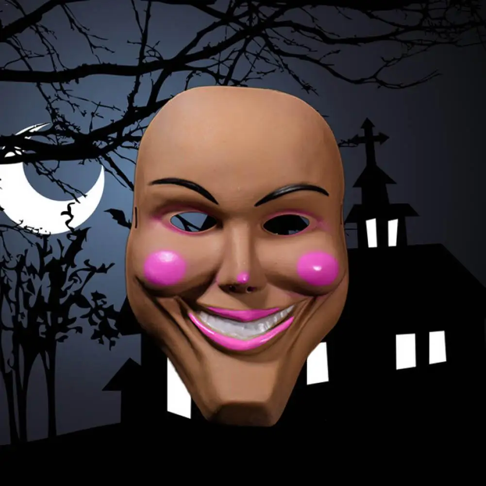 Purge Grin Mask Halloween Horror Party Plastic Fancy Kiss Me God Smiling Decor Dress Up Bar Supplies Cosplay | Дом и сад