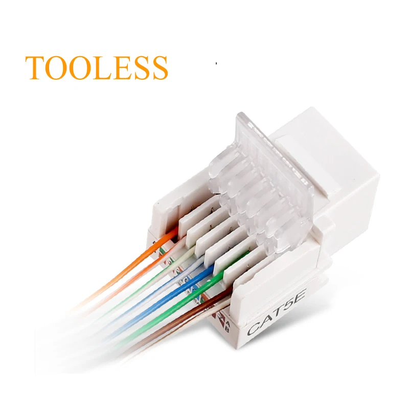 8P8C RJ45 Cat5e Cat6 UTP Keystone Jack разъем для настенной плиты без инструментов 90 градусов Интернет сети Ethernet Lan кабель