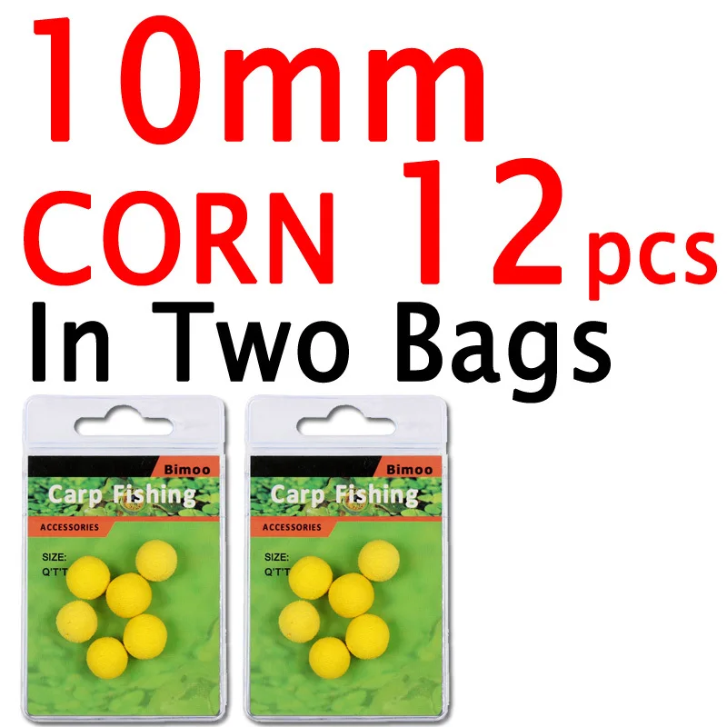 10mm Corn 12PCS Bimoo 12 шт. 8 мм 10 мм 12 мм 14 мм Цветные всплывающие приманки для ловли карпа Ароматизированная трава приманка для ловли карпа плавающая кукурузная Мягкая приманка на гранулах - Цвет: 10mm Corn 12PCS