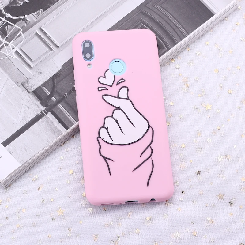 

For Samsung S8 S9 S10 S10e S20 Plus Note 8 9 10 A7 A8 Pricess Girl Heart Tumblr Candy Silicone Phone Case Cover Capa Fundas